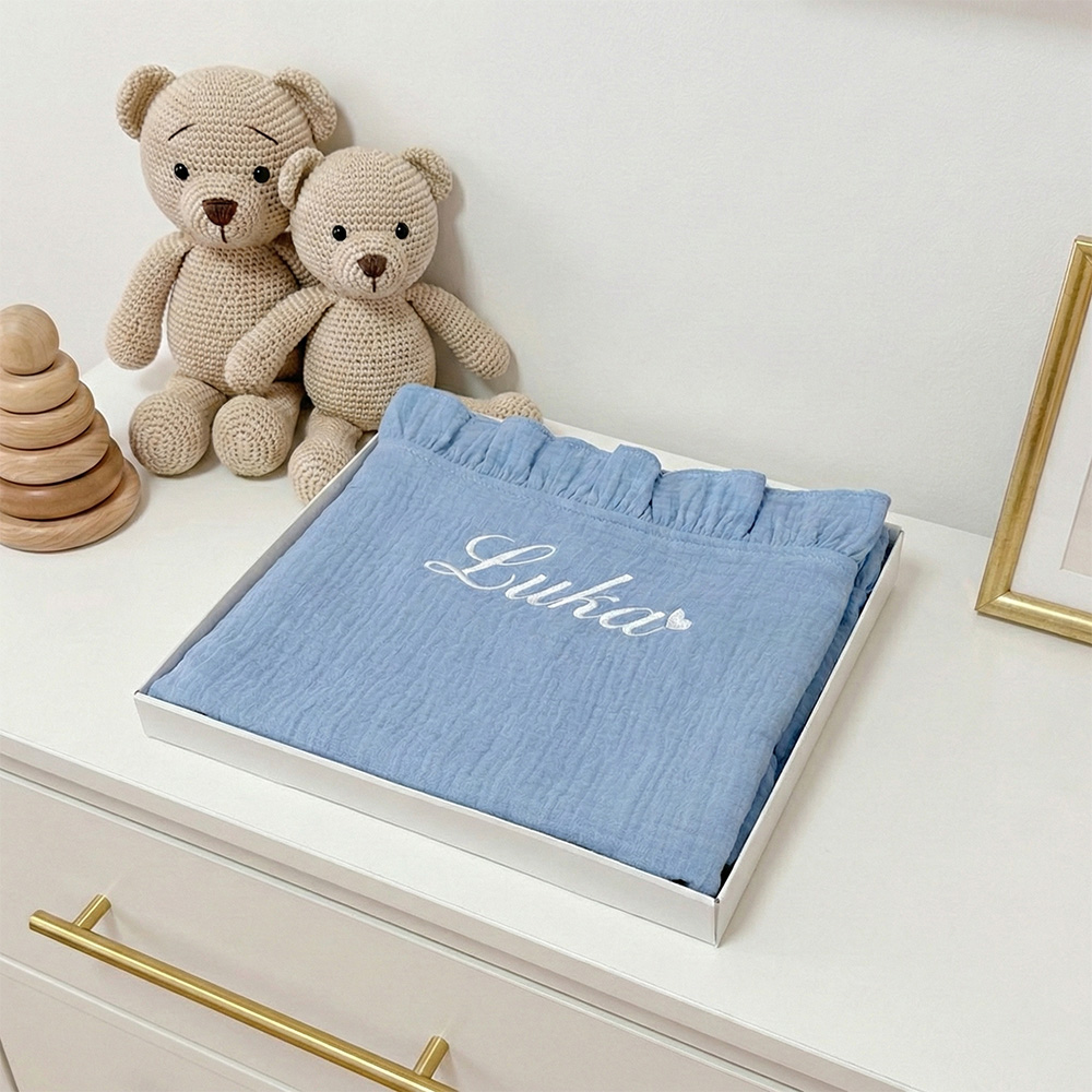 DEKA MUSLIN VOLAN-PLAVA IME