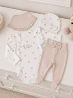 personalizirani komplet za novorodence hrvatski proizvod pamucni set za bebe