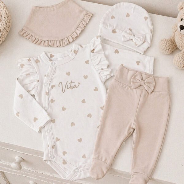 personalizirani komplet za novorodence hrvatski proizvod pamucni set za bebe